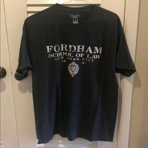 Fordham Law School dark grey t-shirt